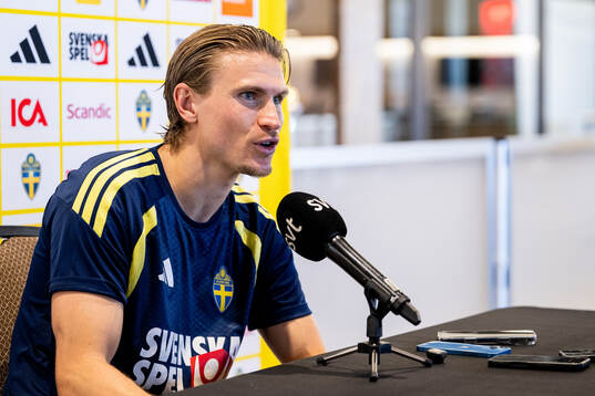 Carl Starfelt of the Swedish men's national football team