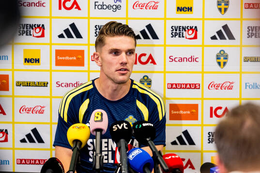 Viktor Gyökeres of the Swedish men's national football team