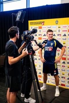 Viktor Gyökeres of the Swedish men's national football team