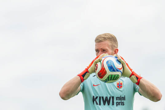 Goalkeeper Egil Selvik of the Norwegian national football