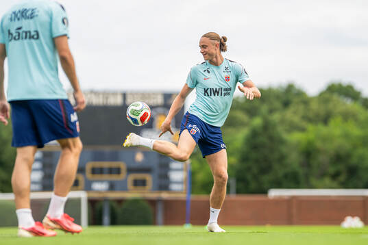 Thelo Aasgaard of the Norwegian national football team at a