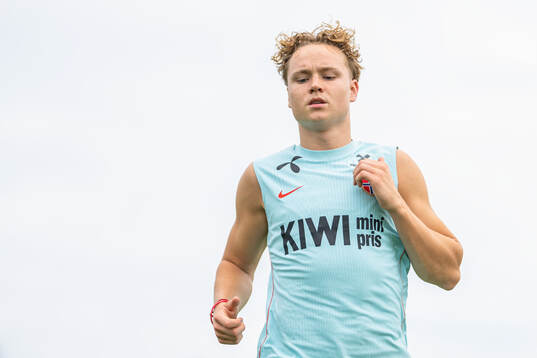 Andreas Schjelderup of the Norwegian national football team