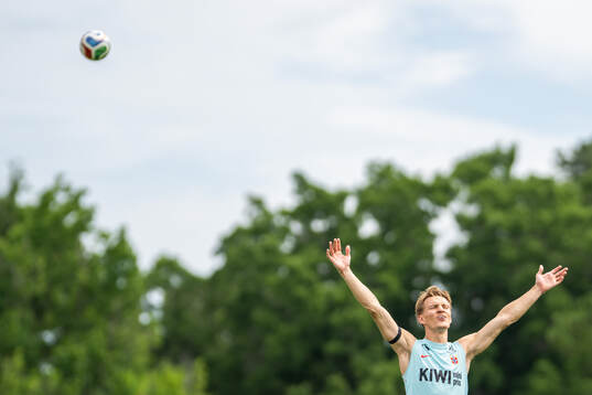 Martin Ødegaard of the Norwegian national football team at