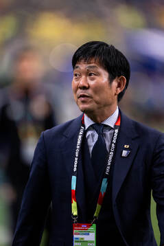 Head coach Hajime Moriyasu of Japan