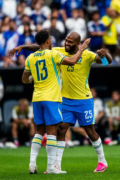 Danilo and Igor Thiago of Brazil celebrates