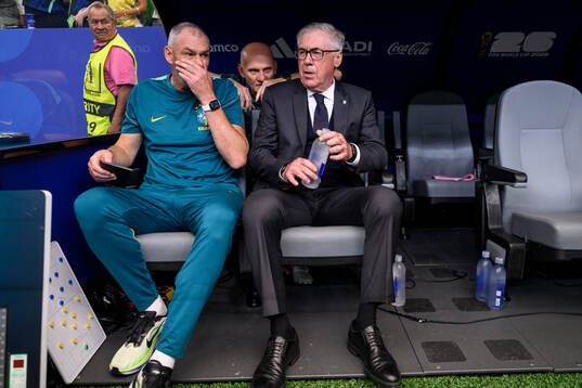 Head coach Carlo Ancelotti of Brazil