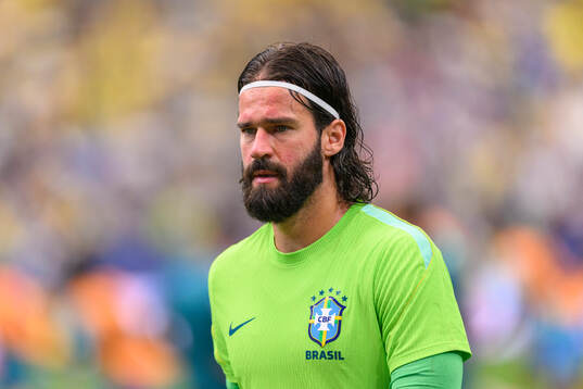 Goalkeeper Alisson of Brazil
