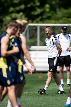 Head coach Graham Potter of the Swedish national football