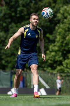 Gabriel Gudmundsson of the Swedish national football team