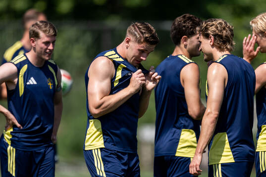 Viktor Gyökeres of the Swedish national football team at a