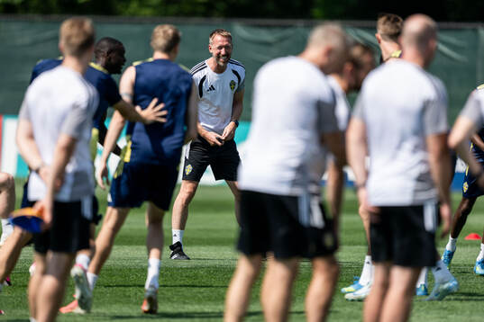 Head coach Graham Potter of the Swedish national football