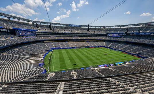 General interior view of MetLife stadium