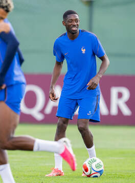Ousmane Dembélé of the French national football team at a