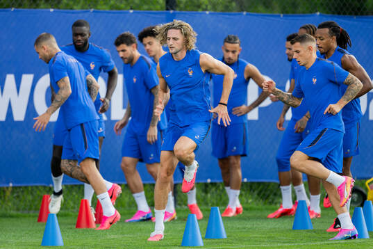 Adrien Rabiot of the French national football team at a