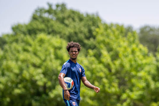 Oscar Bobb of the Norwegian national football team at a