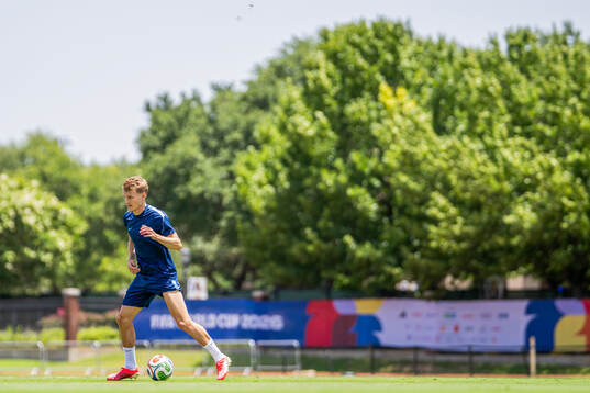 Martin Ødegaard of the Norwegian national football team at