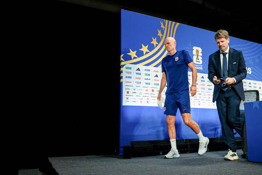 Head coach Ståle Solbakken of the Norwegian national