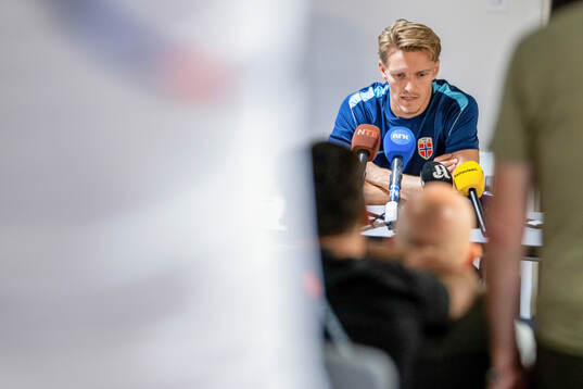 Martin Ødegaard of the Norwegian national football team at