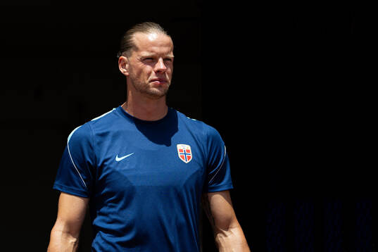 Goalkeeper Ørjan Håskjold Nyland of the Norwegian