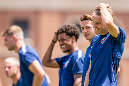 Martin Ødegaard of the Norwegian national football team at