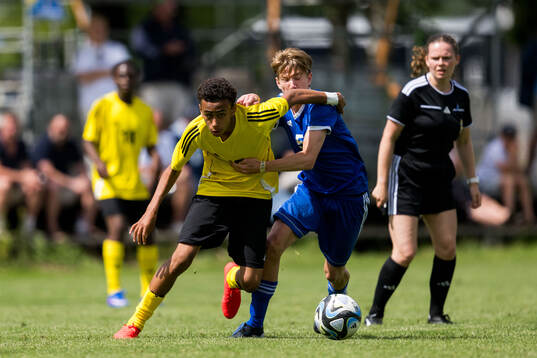 Lag1s Gabriel Ekengren, IF Brommapojkarna och Lag2s Charley