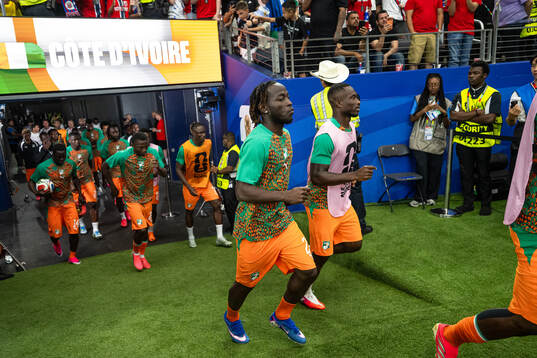 Players of of Côte d'Ivoire