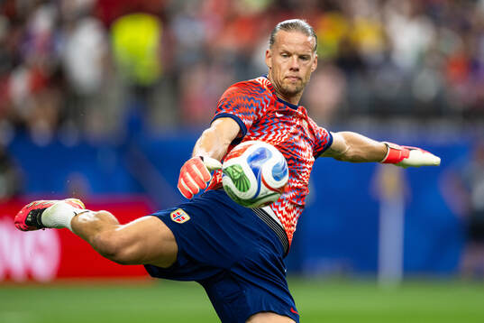 Goalkeeper Ørjan Nyland of Norway