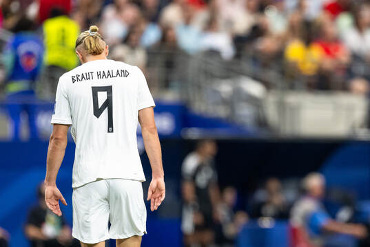 Erling Braut Haaland of Norway looks dejected