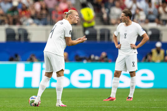 Erling Braut Haaland of Norway looks dejected