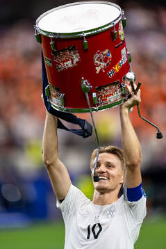 Martin Ødegaard of Norway celebrates