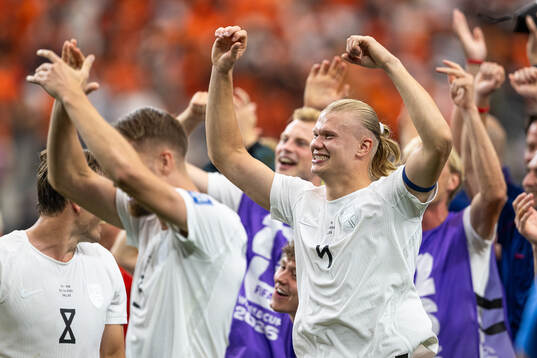 Erling Braut Haaland of Norway celebrates