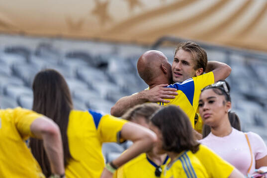 Benjamin Nygren of Sweden with family