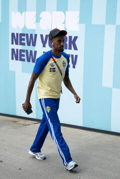 Taha Ali of Sweden arrives
