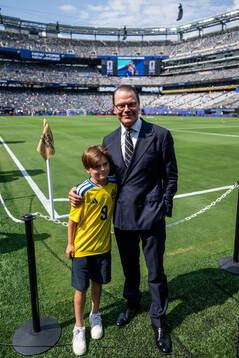 Prince Oscar and Prince Daniel of Sweden