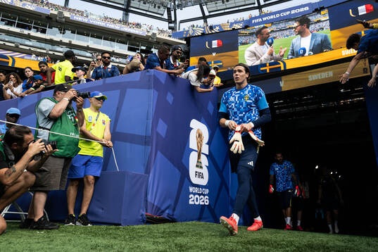 Goalkeeper Jacob Widell Zetterström of Sweden