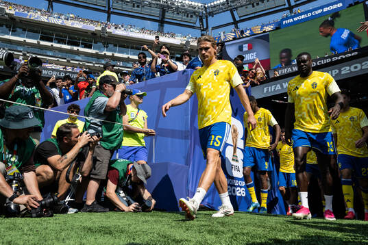 Carl Starfelt and Ken Sema of Sweden