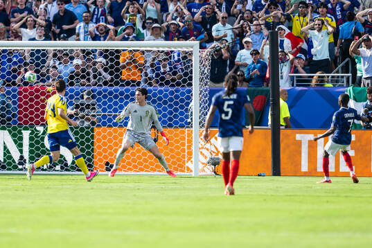 Goalkeeper Jacob Widell Zetterström of Sweden
