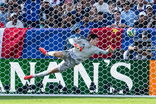 Goalkeeper Jacob Widell Zetterström of Sweden