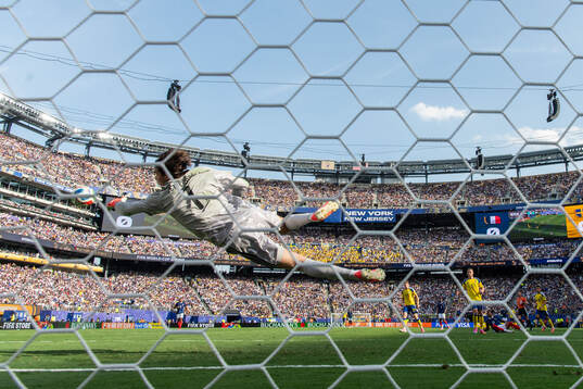 Goalkeeper Jacob Widell Zetterström of Sweden
