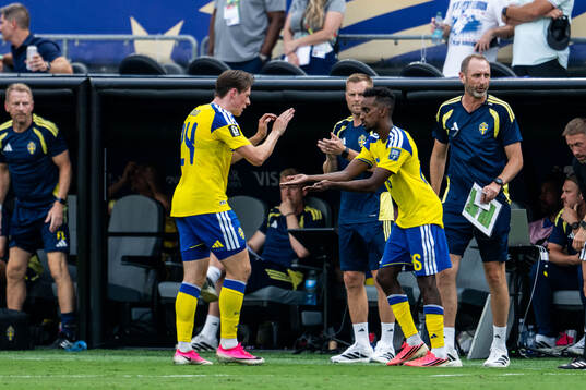 Elliot Stroud and Taha Ali of Sweden