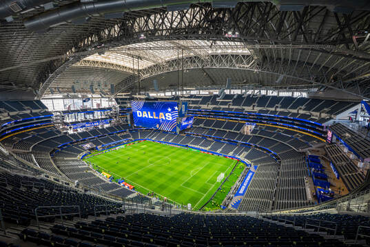 General interior view of Dallas Stadium