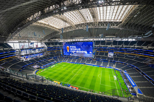General interior view of Dallas Stadium