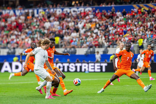 Patrick Berg of Norway with the assist to winning goal