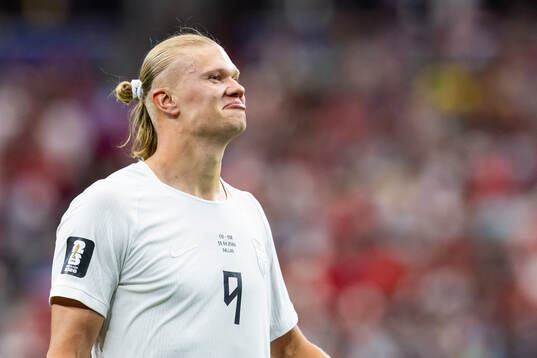 Erling Braut Haaland of Norway celebrates