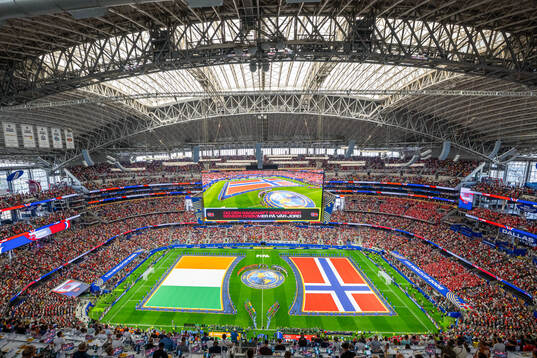 General interior view of Dallas Stadium