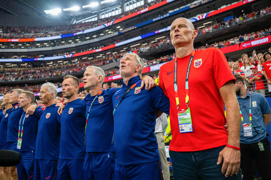 Ståle Solbakken, head coach of Norway, and his coaching