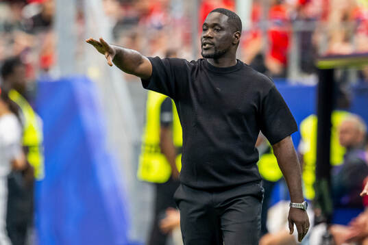 Head coach Emerse Fae of Côte d'Ivoire