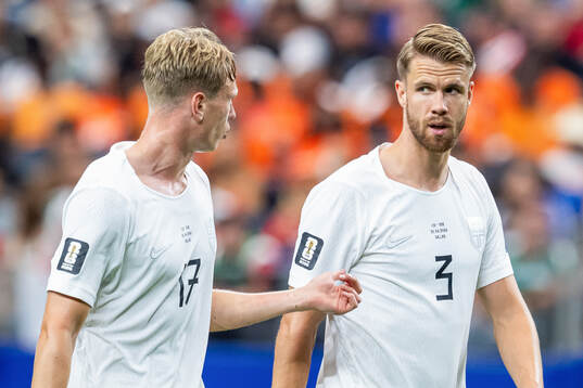Torbjørn Lysaker Heggem and Kristoffer Ajer of Norway