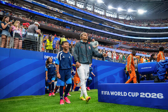 Antonio Nusa of Norway enters the pitch