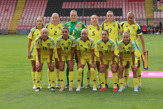 The starting eleven of Sweden